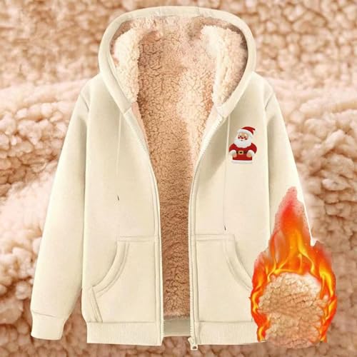 Women's Christmas Jackets Winter Coats Clothes Zip Up Clothing - image 3