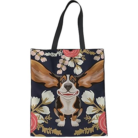 Showudesigns Bolso de mano de lona con impresión animal Cover