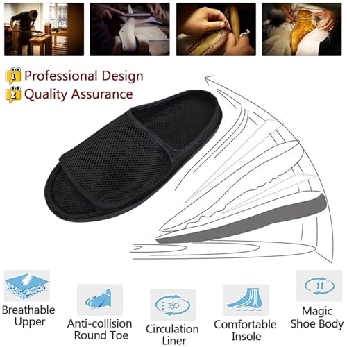 Image of Men Women Diabetic Shoes,Extra Wide Width Open Toe Sandals,Adjustable Magic Stickers for Arthritis,Swollen Feet,Fat Feet,Wide Feet,Foot Diseases,Eversion of the Feet,and Foot M Deformation