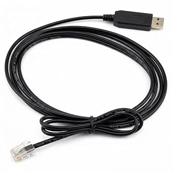 USB to RS485 RJ12 Cable FT232RL, 1.8M Serial Converter for Delta VFD PLC Drives VFD-B/F/G/L/M/S/V/VE/VL, Plug & Play Multi-OS