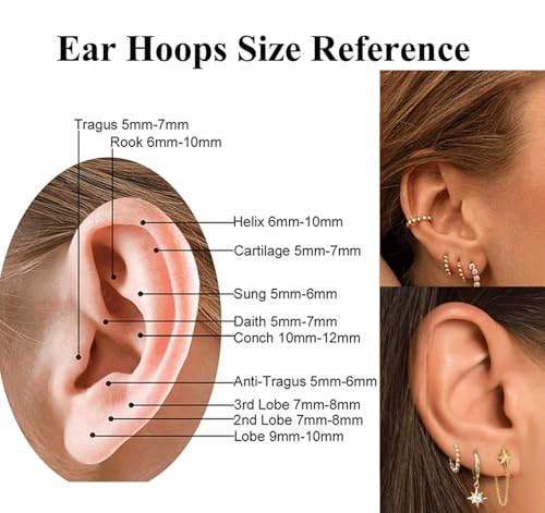 Ball Beaded Huggie Hoop Earrings 925 Sterling Silver Upper Ear Cartilage Helix Small Tiny Mini Sleeper Hoop Earrings4