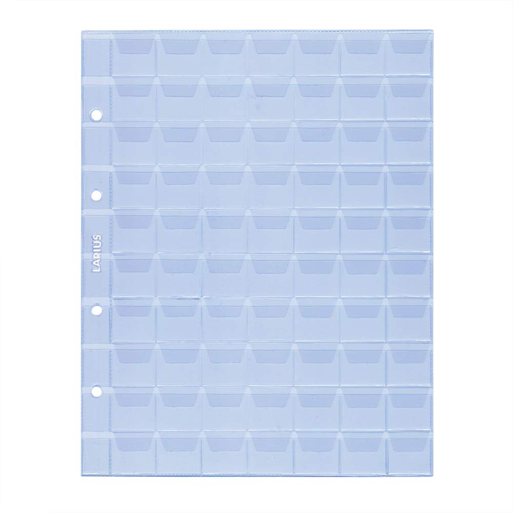 Larius Group 5 x Coin Sleeves Coin Album Coin Sheets 26, 35, 41, 58 mm Diameter Various Sizes, for Coins Commemorative Coins - Image 2
