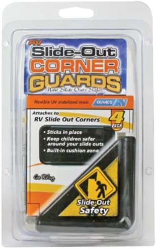 Camco 42203 Black Slide-Out Corner Guard - Pack of 4
