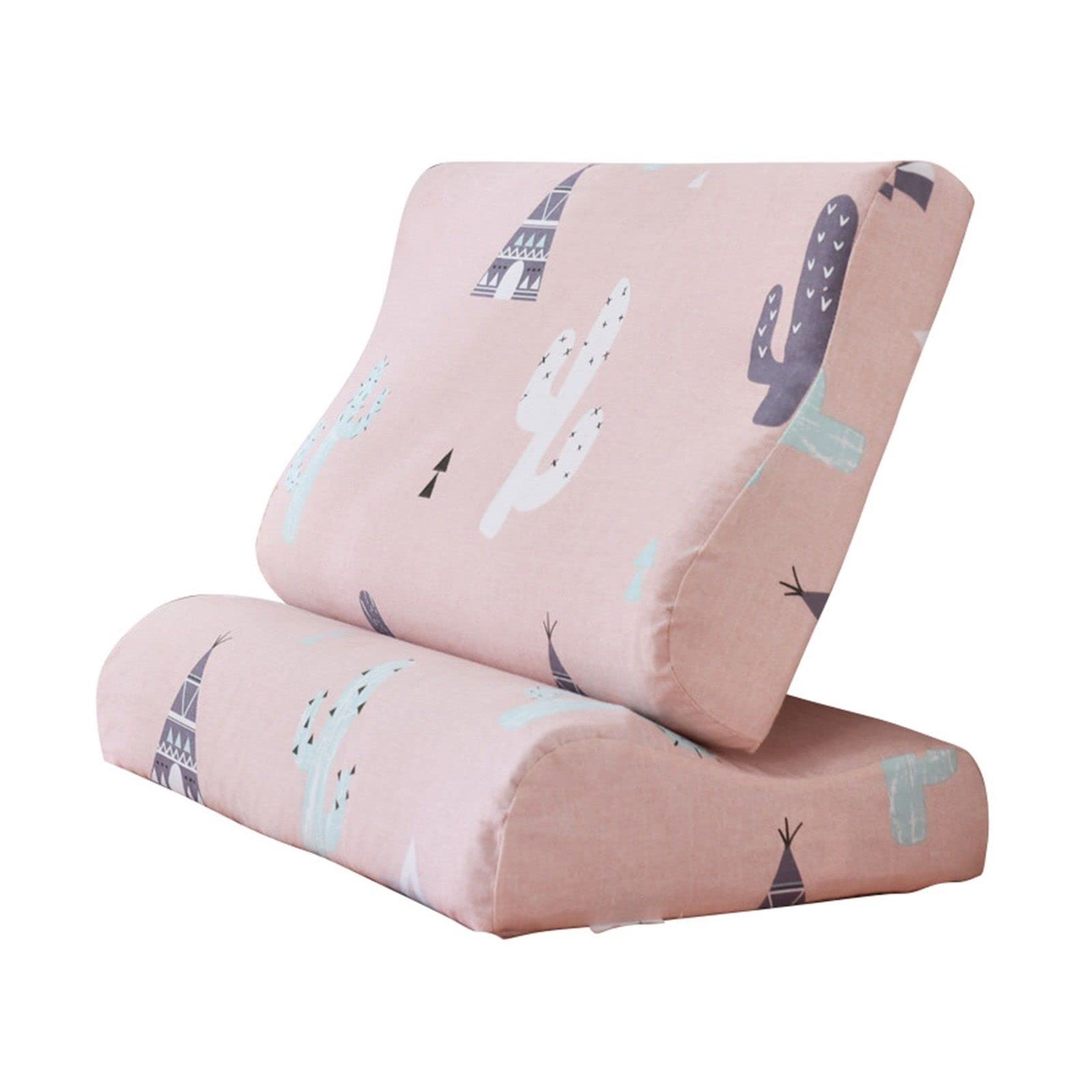 ZZSRJ Funda de Almohada de algodón for un Dormitorio cómodo for Adultos (Color : B, tamaño : 400x600mm)