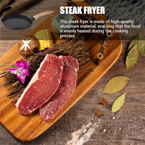 Poêle à steak et hamburger antiadhésive pour induction et omelette