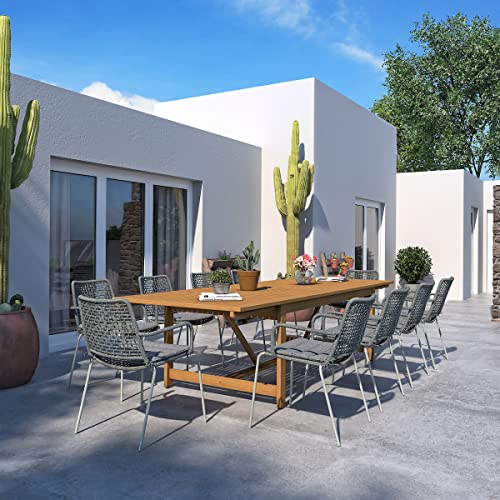 Brampton Patio Brampton Tucson 11-Piece Outdoor Rectangular Dinin...