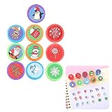 10 stÃ cke Weihnachtsstempel, Weihnachten Stempel Kunsthandwerk Briefmarken für Kinder, Kinder Stempel Kinder Dichtungen Sortierte Briefmarken Stempel Weihnachtsstempel (Zufällige Lieferung)