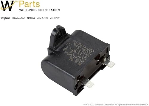 Miniatura 2 de Whirlpool WPW10662129 Pieza de repuesto original del condensador de funcionamiento del refrigerador, sustituye a W10662129, R0950186, 8199858 y más
