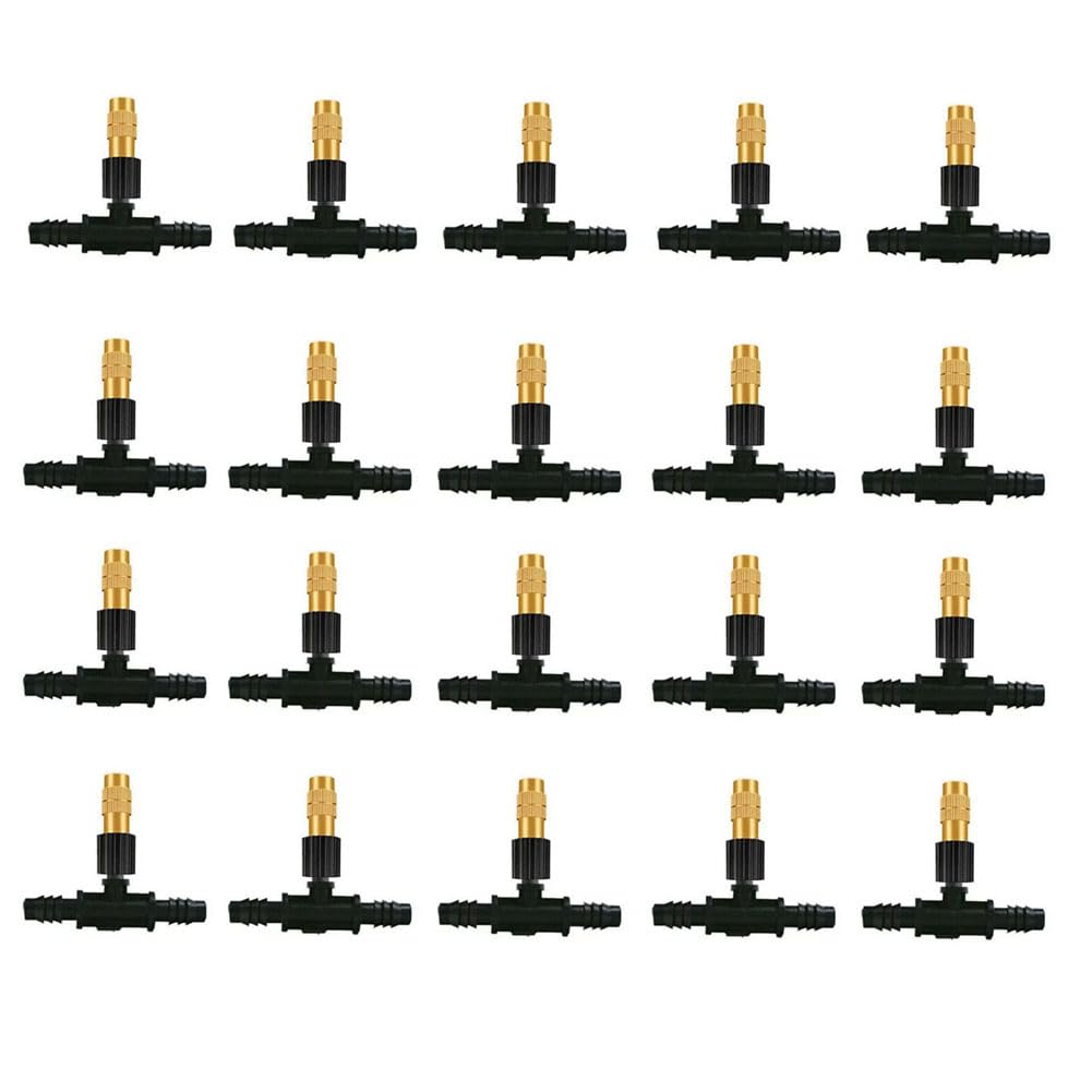 Gocciolatore per irrigazione da giardino, ugello micronebulizzatore regolabile in ottone per agricoltura, serra, giardino, albero da frutto, ugello di raffreddamento per nebulizzazione, ugello in ra