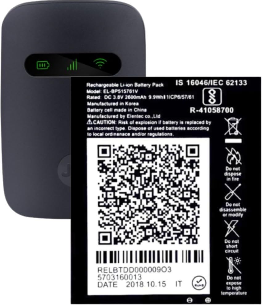 VEHUB Premium Original Battery for Jio FI 3 / Jio Fi 4 / Jio 4G Router/SCUD-MFB260001_2021 (B0CKXL4YFW) Amazon Price History, Amazon Price Tracker