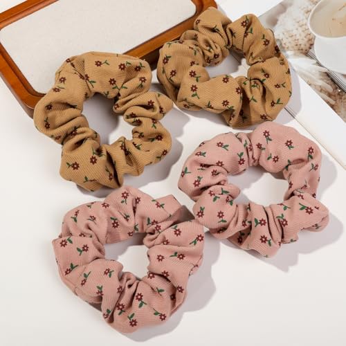 Image of Hair Scrunchies for Women - Hair Ties No Damage Both for Thick Hair or Thin Hair Curl Hair No Crease Scrunchies Ponytail Holder No Hurt Your Hair