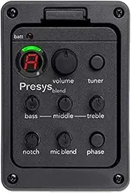Captador Piezo Fishman 301, Sintonizador EQ de Pré-Amplificador de Violão