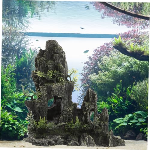 Ornement sans danger pour poissons Toyvian avec structure rocheuse stable