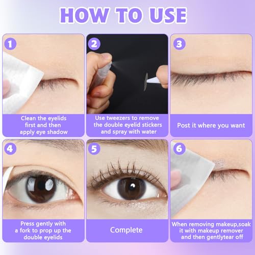 Lusofie 587809_1_ARFZEMA5 Eyelid Tape For Hooded Eyes Invisible,720Pcs Double Eyelid Tape thumb #4