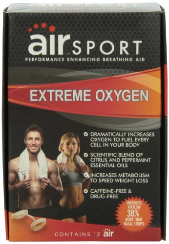Air Sport Extreme Oxygen - Performance Enhancing Breathing Aid, 12 Count