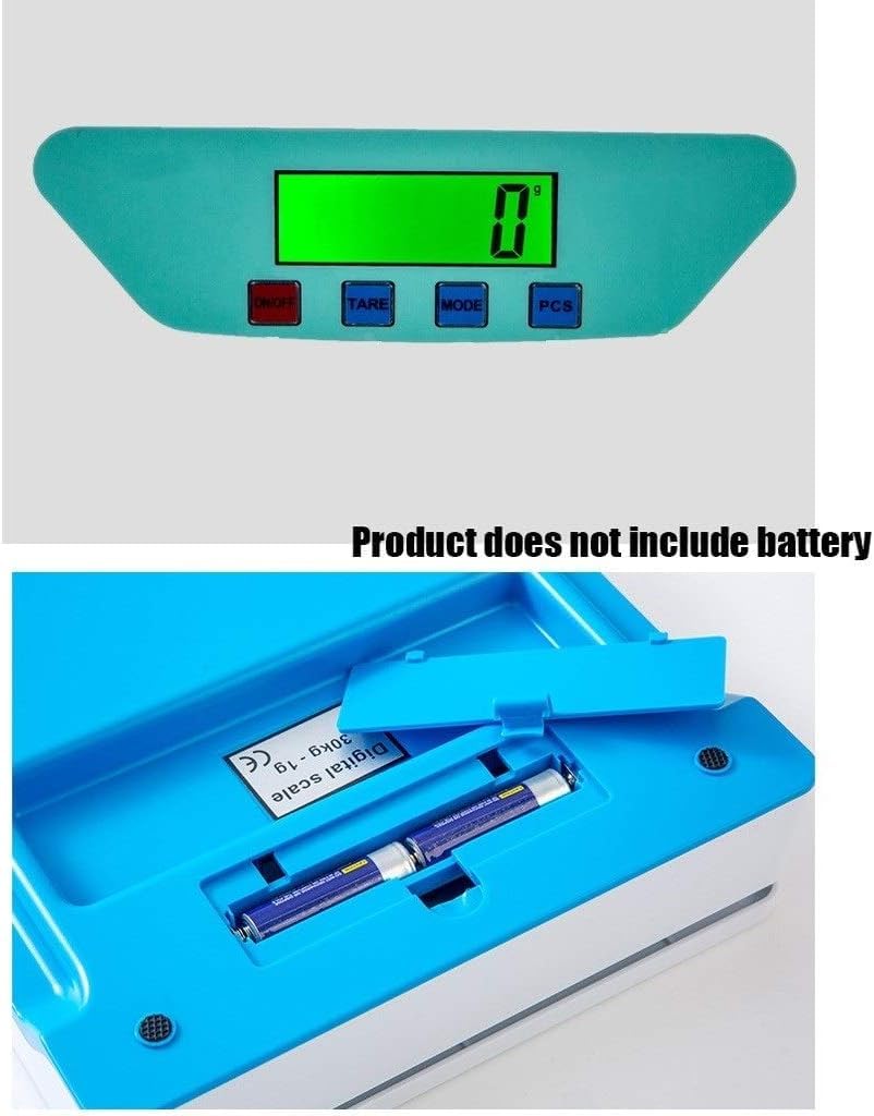Do kuchni i biżuterii Elektroniczna waga kuchenna Cyfrowe wagi kuchenne do ważenia żywności Podświetlany wyświetlacz Platforma Wagi elektroniczne Biały (15 kg*0,5