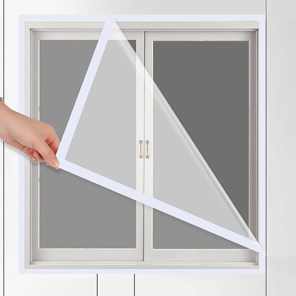 Frunimall Thermal Film Window Against Hot, PVC Window Insulation, Transparent Insulation Film for Hot Protection, Scalable, Impact-Free(200 * 200CM)