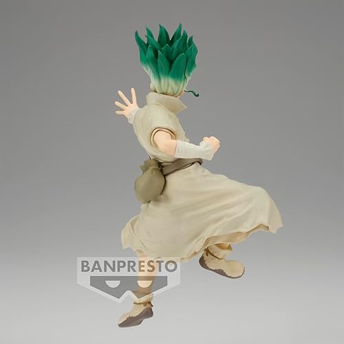 Miniatura 5 de Banpresto Dr.Stone Figura de piedra Mundo moldeado Ishigami II Figura 5.9 in