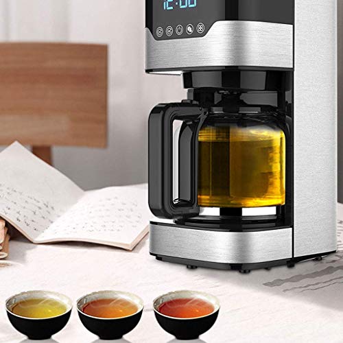 GLJTUO Professionelle Kaffeemaschine 4Tassen Programmierbare Maschine Mit Kannentropftimer Und Thermo-Permanentfilter Edelstahl – Bild 4