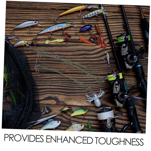 Kisangel 40pcs Steel Fishing Leaders con conectores dobles miniatura 7