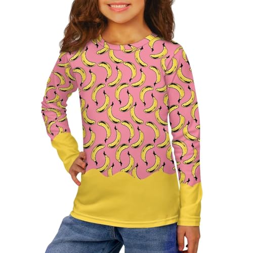 Renewold Boys Girls Tees Long Sleeve Crew Neck T Shirts Kids T-Shirt Casual Tops Clothing for Sport Home School