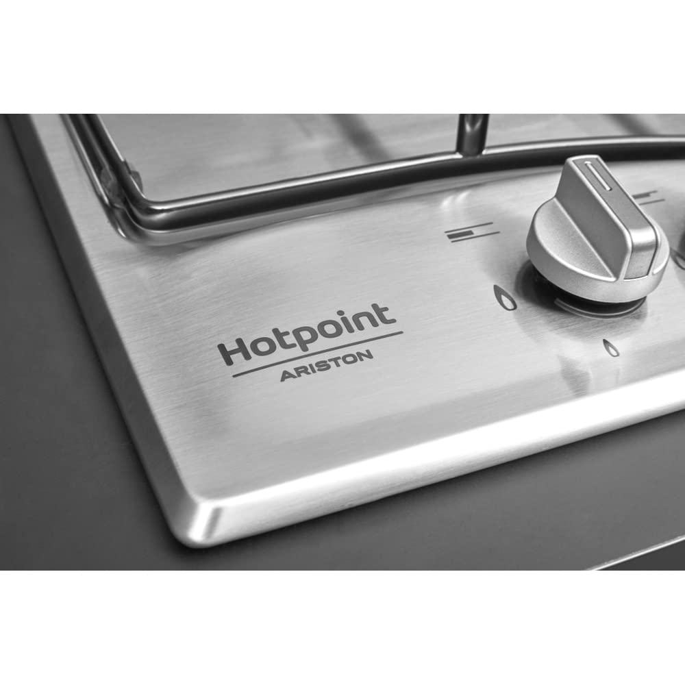 Hotpoint PCN 642 T/IX/HAR - Piano cottura gas, in acciaio Inox, da incasso, 1.000 W, 5,5 cm