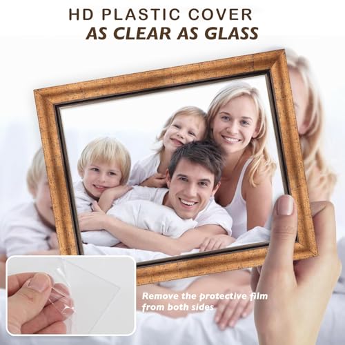 XUANLUO 8x10 Picture Frames Set of 4,Rustic Retro Photo Frame(Gold) by XUANLUO - Used condition - Image 6