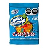 LUCKY GUMMYS OSITOS | Gomitas de Grenetina | Sabores Frutales | Contenido 1 caja con 12 bolsas de 100g c/u
