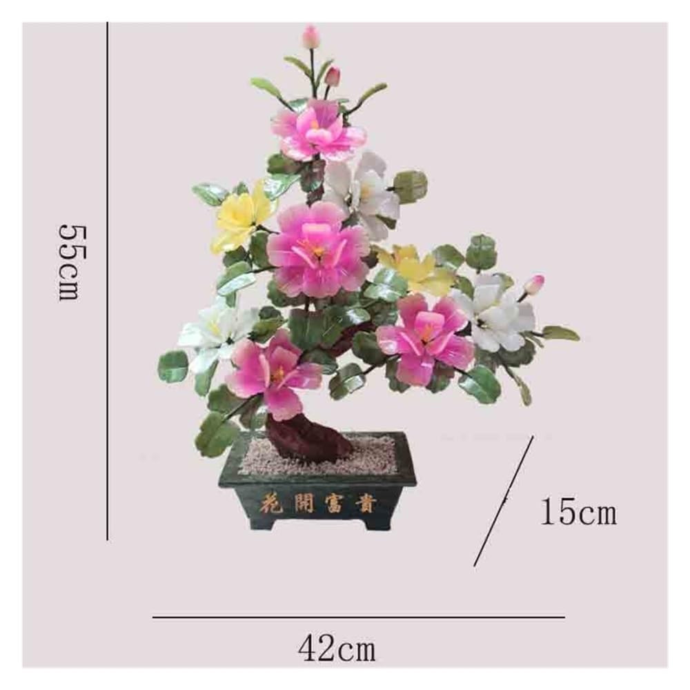 Drzewo Bonsai Chińskie Bonsai doniczkowe Jadeit na biurko w domu do domowego biura, półki na biurko, salonu