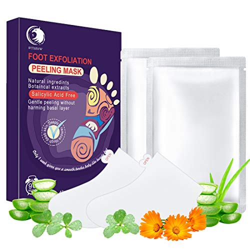 HAO YUN Exfoliating Foot Peel Mask 2 Pairs For Softer, Smooth Feet,Exfoliating Booties for Peeling off Calluses & Dead Skin Gently, Get new baby soft feet，Pure natural milk formulafor Silky Soft Feet