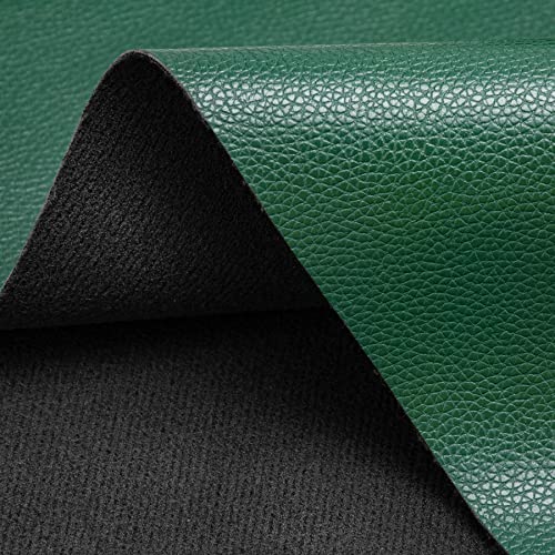 Premium Soft PU Leather Fabric 36" x 54" - Durable, Waterproof, and Versatile Faux Leather for Upholstery, DIY Crafts, and More (Rich Green) 3 Premium Soft PU Leather Fabric 36" x 54" - Durable, Waterproof, and Versatile Faux Leather for Upholstery, DIY Crafts, and More (Rich Green) - Image 2