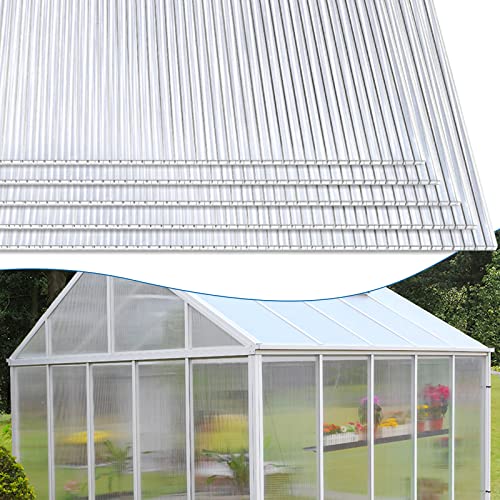 Yakimz 14 stk Hohlkammerstegplatten,Gewächshausplatten in Garten,700g/m²...