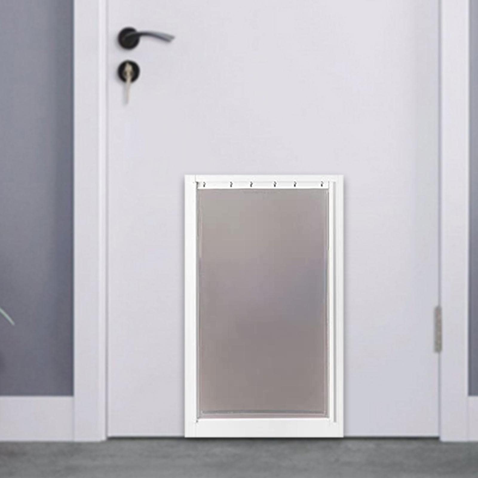 Sharplace Gattaiola Sportello di Ricambio per Porta Basculante Passaggio per Animali in TPU Durevole E Resistente alle Intemperie Adatto per Porte, 5 Fori