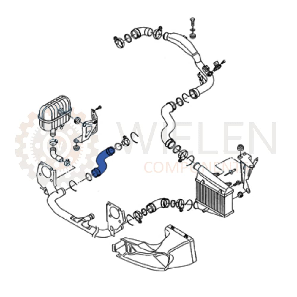 WIELEN COMPATIBILE MANICOTTO INTERCOOLER TUBO ARIA VW PASSAT B5 SKODA SUPERB 1.9 TDI 3B0145828G 3B0145828D 3B0145828F 3B0145828K