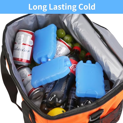 Image of Ice Packs for Lunch Boxes Cooler Tote Bags Reusable Refreezable Cold Slim Large Cheap Hard Protable Icepacks for Bento Shipping Beach Camp Car