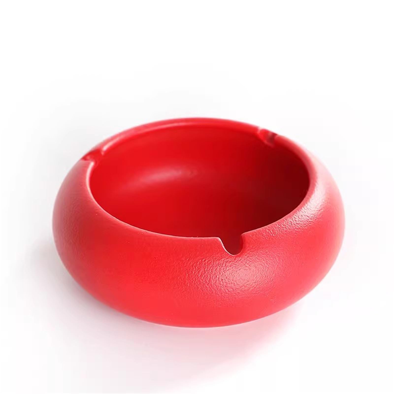 Zhaoj24-05 Cigar Ashtrays Home Office Indoor/Outdoor Portable Decoration Modern Ceramic Solid Color Ashtray(Red)