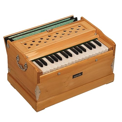 Aarohi S32 'Travel' Harmonium | Professionally Tuned & Refined in U.S. | Indian Instrument ~ Handmade, Perfect for Yoga, Kirtan