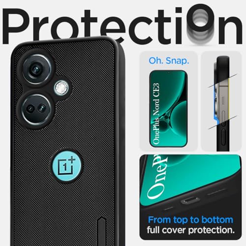 Image of Jkobi Back Cover Case for Oneplus Nord CE 3 (Textured Grip Design | Camera Protection | Slim and Light Weight | Soft Touch and Feel | Black)