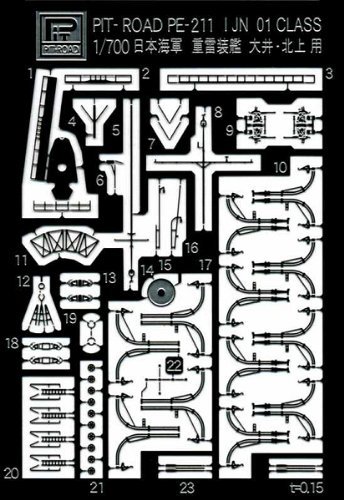 (未使用･未開封品)　ピットロード 1/700 日本海軍 重雷装艦 大井・北上用エッチングパーツ PE211 p1m72rm Amazon | ピットロード 1/700 日本海軍 重雷装艦 大井・北上用