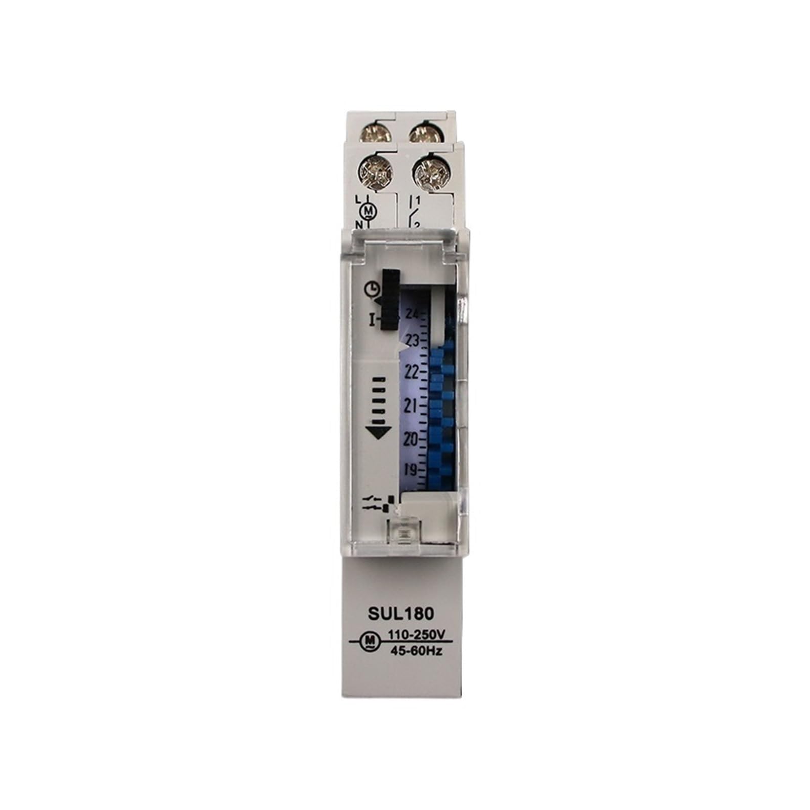 Minuterie mecanique programmable SUL180a 24 heures pour tableau electrique