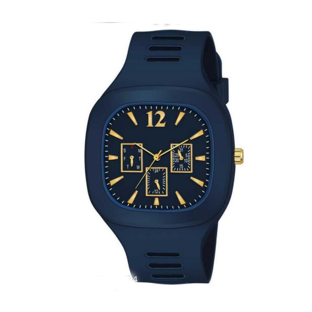 Mobile-Section Mens Sport Watch and Ring Combo Set | Stylish Casual Wear Steel Analog Watch with Rings Buy 1 Get 3 Free| Flawless Wrist Mens Watch and Ring Combo-6 (B0B5DKTK26) Amazon Price History, Amazon Price Tracker