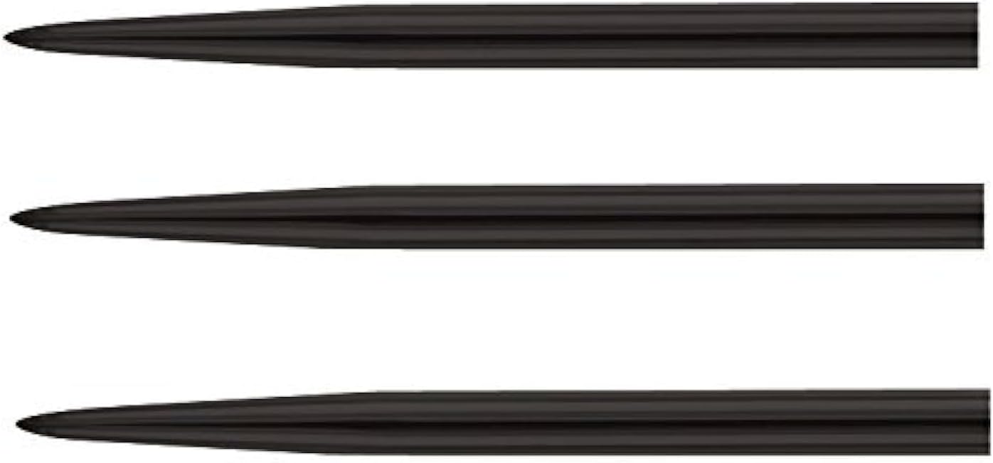 US Darts Steel Black 43mm (1 21/16th) Steel TIP Dart Replacement Points - 10 Sets (30 Points)