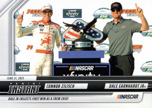 2025 Panini Instant 30 Connor Zilisch & Dale Earnhardt Jr. Racing Card - Only 311 made!