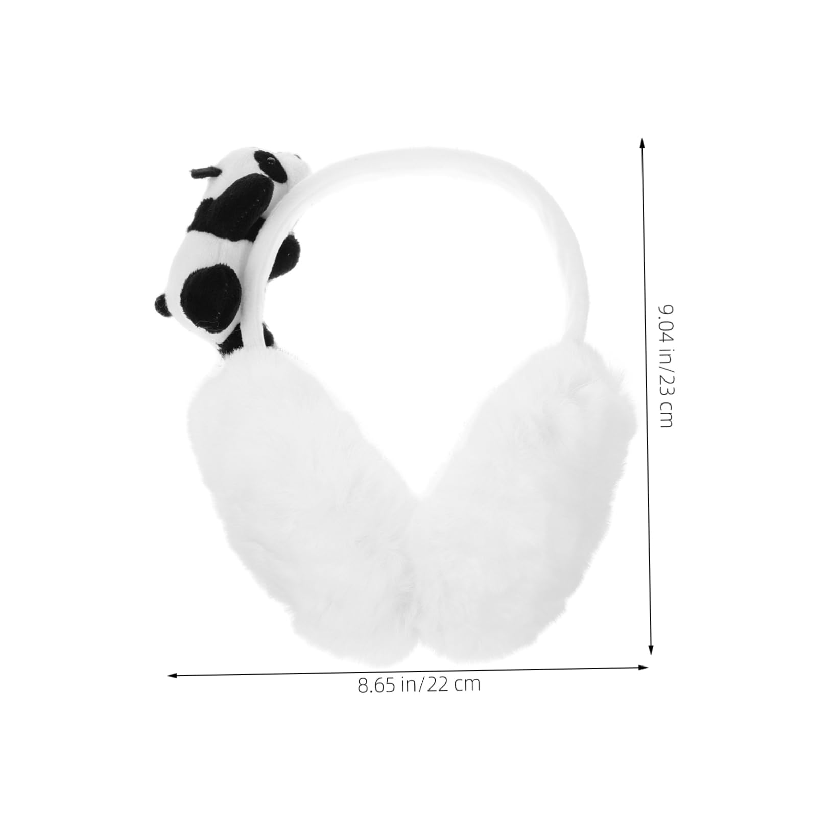 Healeved Adorable Panda Winter Earmuffs Comfortable Lightweight Windproof for Outdoor Adventures