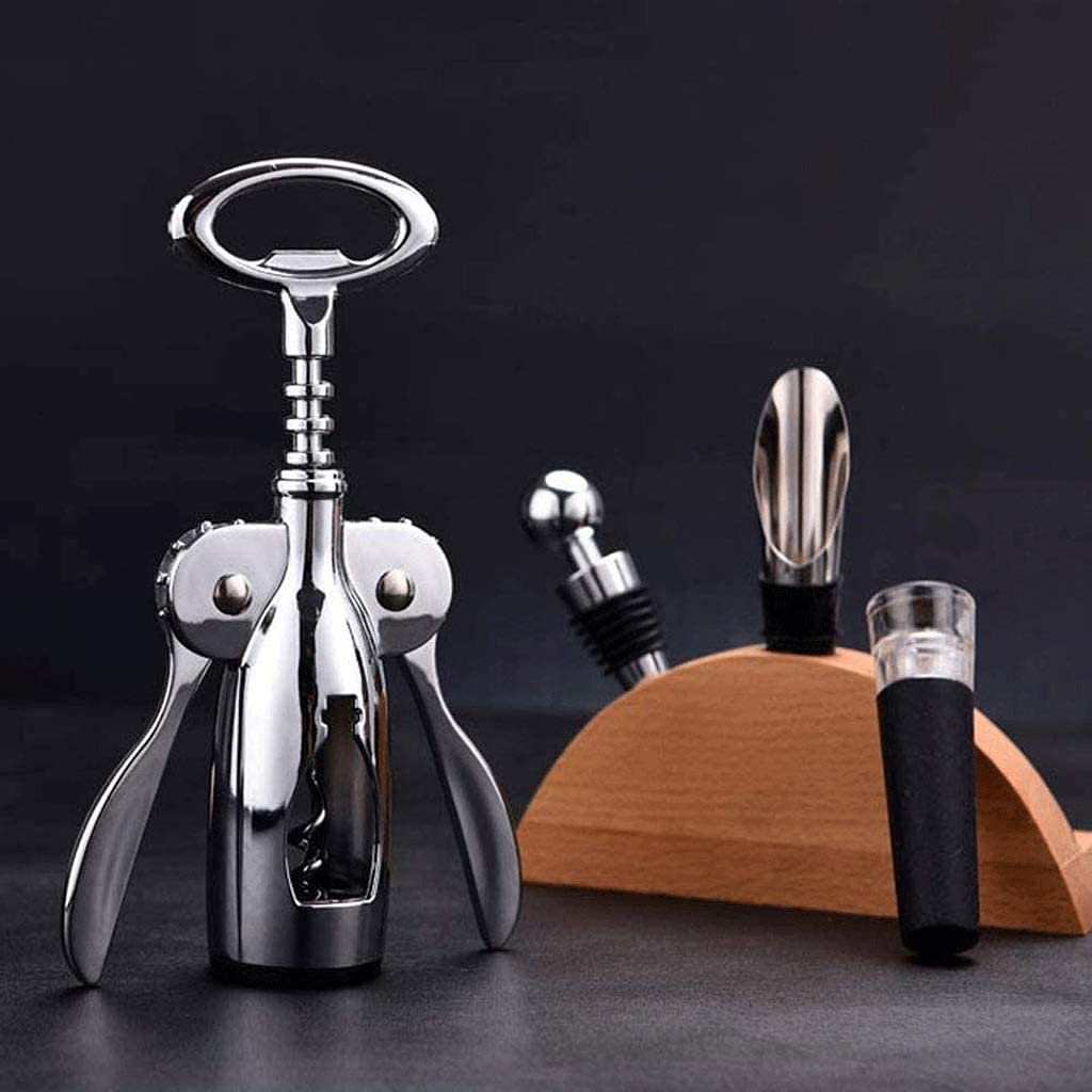 Abridor Botellas Sacacorchos Vino Abrelatas de Vino Abrebotellas con sacacorchos Todo en uno Abridor de Vino de Sommeliers Camareros y Bartenders 1019