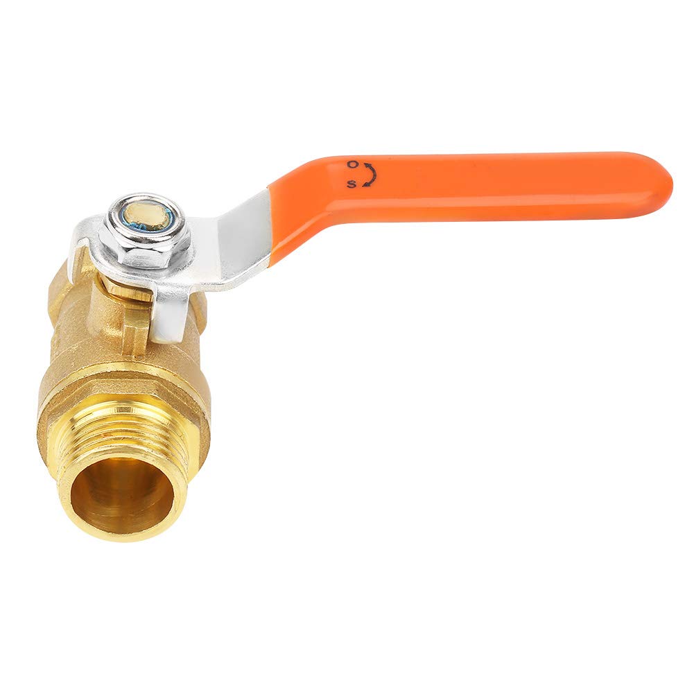 Valvola A Sfera In Ottone 1/2 BSP DN15 – Filetto Maschio/Femmina – Rubinetto Per Acqua, Aria, Olio