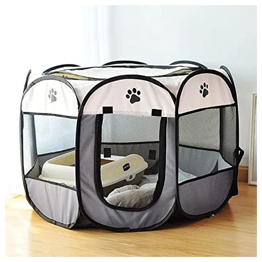 SENCONE Portable Pet Playpen, Dog Playpen Foldable Pet Exercise Pen Tents Dog House Playground for Puppy Dog/Cat Indoor Outdoor Travel Camping Use