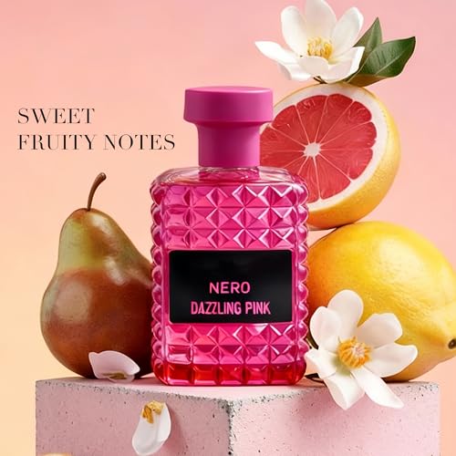 Image of AFLUXE VALENTINE-DAZZLING PINK EDP Perfume for Women, Grapefruit & Jasmine Scent, Long Lasting Floral Fragrance, Cologne for Daily Use, 3.4 Fl Oz