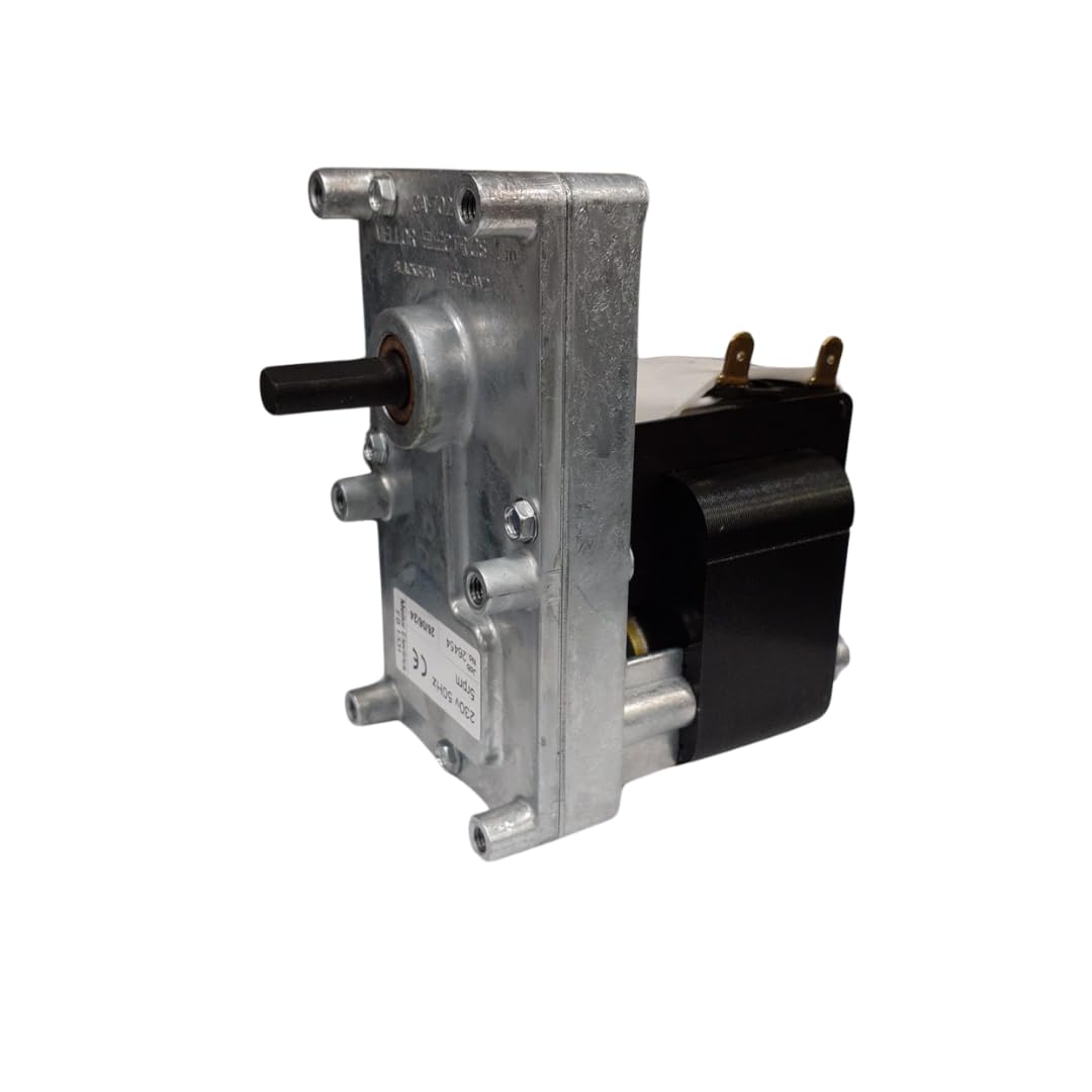 Moteur à engrenages Mellor pour poêle à granulés, 5 tr/min, arbre 8,5 cm, code FB1331