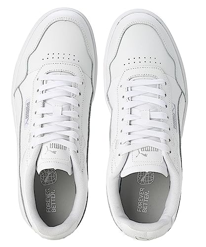 Image of PUMA Men's Court Ultra Sneaker, Puma White Puma White Puma Silver, 4